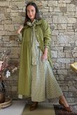 Nonni Gingham Ripley Skirt Olive
